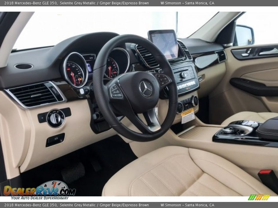 2018 Mercedes-Benz GLE 350 Selenite Grey Metallic / Ginger Beige/Espresso Brown Photo #5
