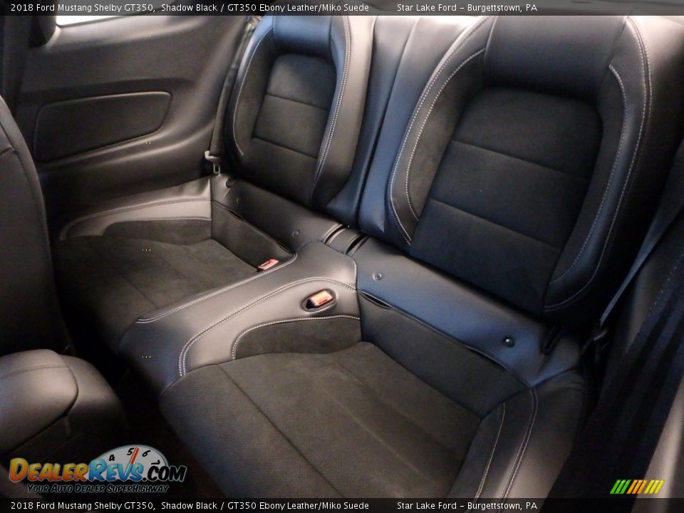 Rear Seat of 2018 Ford Mustang Shelby GT350 Photo #14