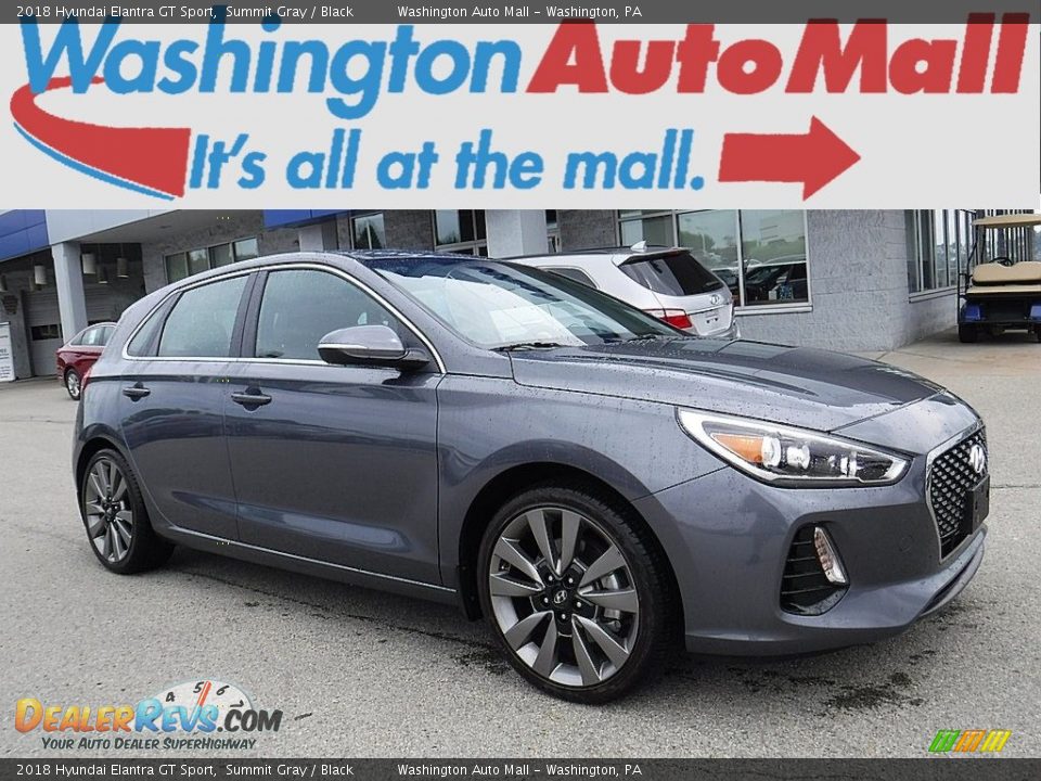 2018 Hyundai Elantra GT Sport Summit Gray / Black Photo #1