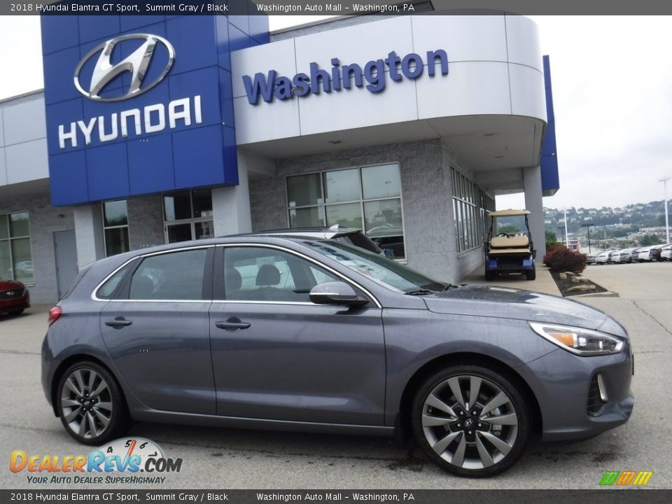 2018 Hyundai Elantra GT Sport Summit Gray / Black Photo #2