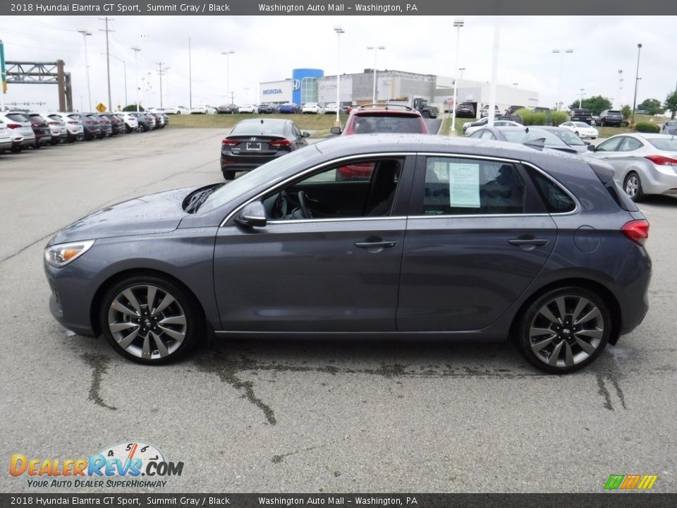 2018 Hyundai Elantra GT Sport Summit Gray / Black Photo #6