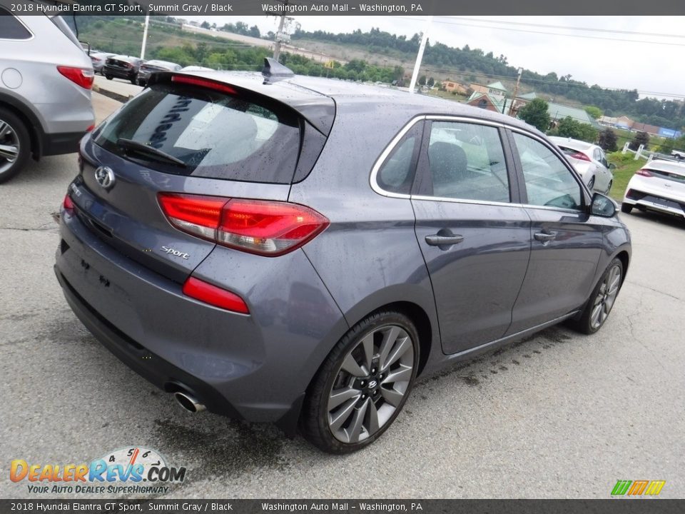 2018 Hyundai Elantra GT Sport Summit Gray / Black Photo #9