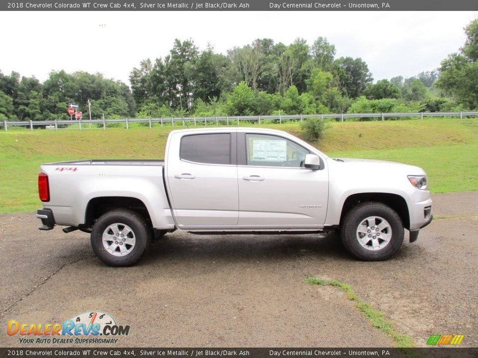 2018 Chevrolet Colorado WT Crew Cab 4x4 Silver Ice Metallic / Jet Black/Dark Ash Photo #2