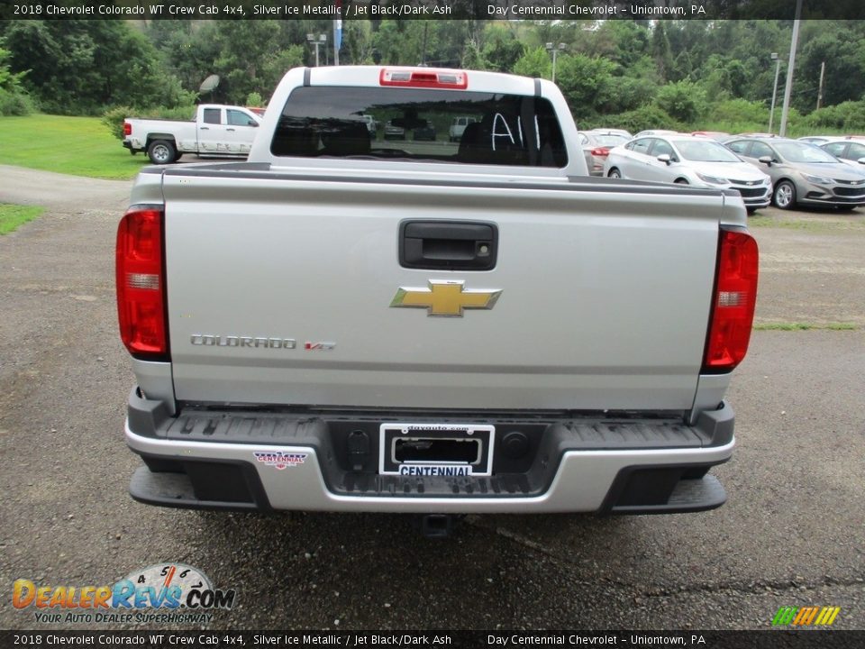 2018 Chevrolet Colorado WT Crew Cab 4x4 Silver Ice Metallic / Jet Black/Dark Ash Photo #4