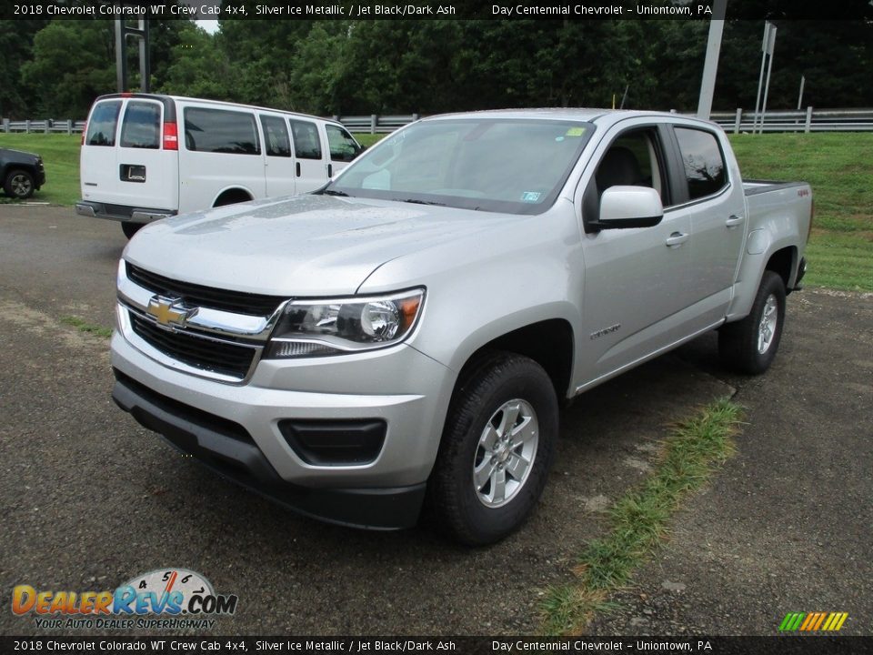 2018 Chevrolet Colorado WT Crew Cab 4x4 Silver Ice Metallic / Jet Black/Dark Ash Photo #8