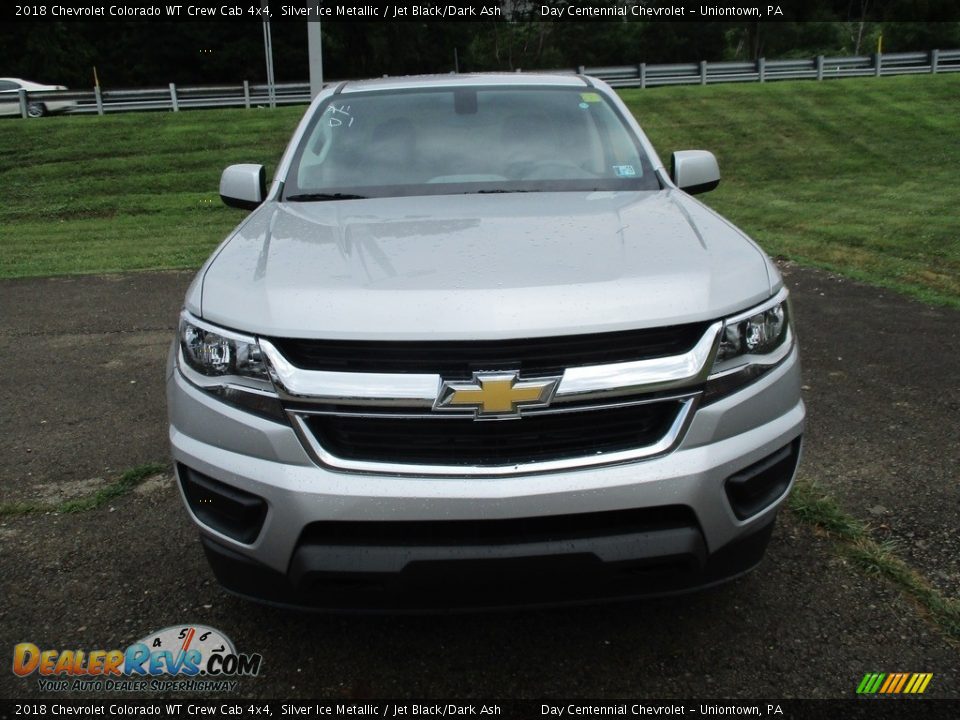 2018 Chevrolet Colorado WT Crew Cab 4x4 Silver Ice Metallic / Jet Black/Dark Ash Photo #9