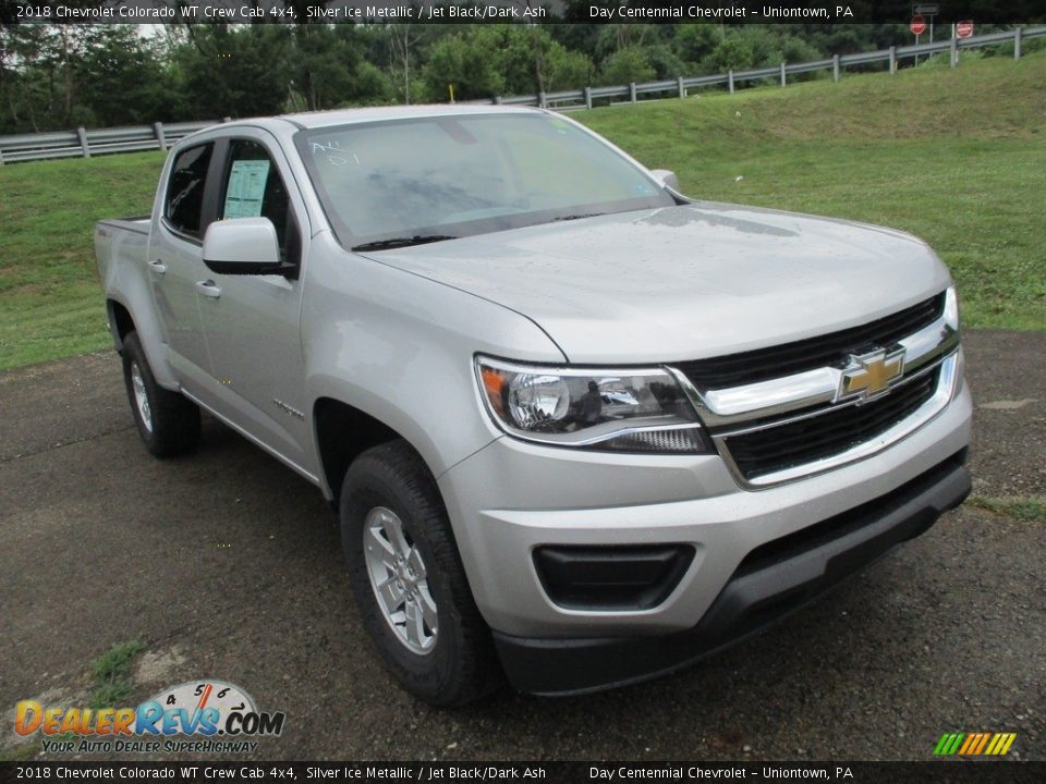 2018 Chevrolet Colorado WT Crew Cab 4x4 Silver Ice Metallic / Jet Black/Dark Ash Photo #10