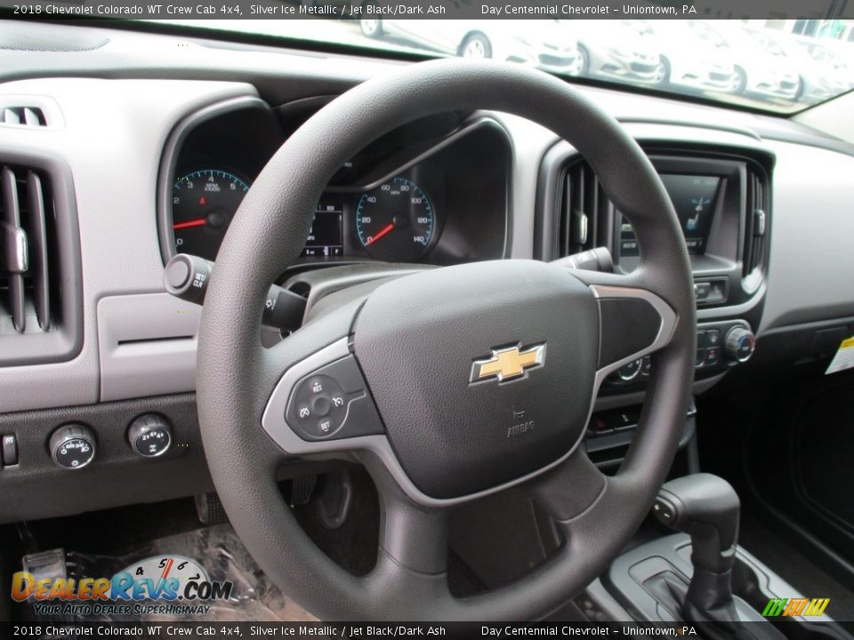 2018 Chevrolet Colorado WT Crew Cab 4x4 Silver Ice Metallic / Jet Black/Dark Ash Photo #18