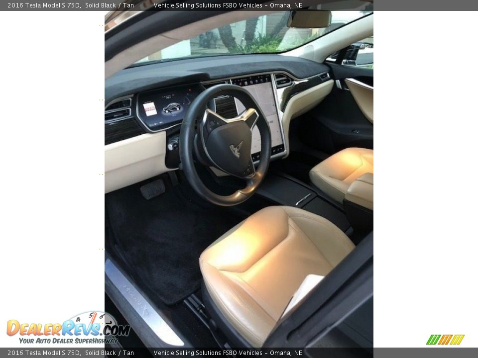 Tan Interior - 2016 Tesla Model S 75D Photo #3