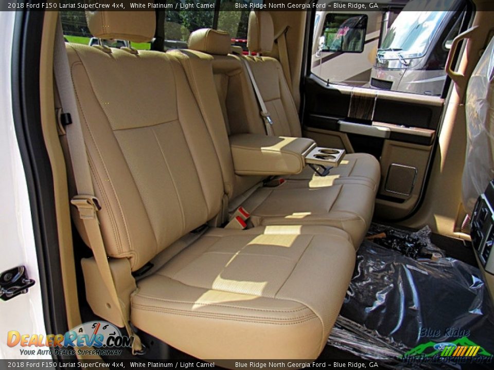 2018 Ford F150 Lariat SuperCrew 4x4 White Platinum / Light Camel Photo #12