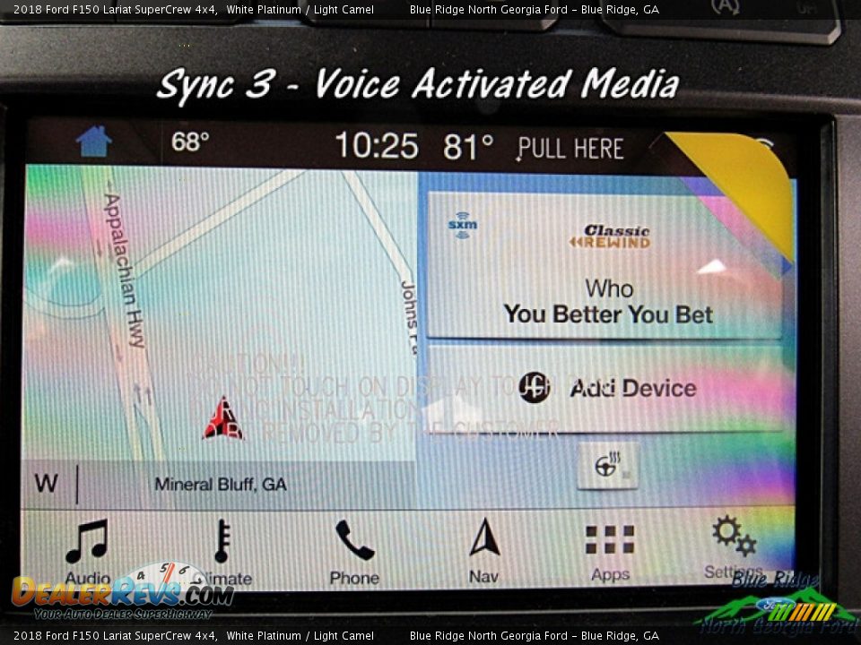 2018 Ford F150 Lariat SuperCrew 4x4 White Platinum / Light Camel Photo #16