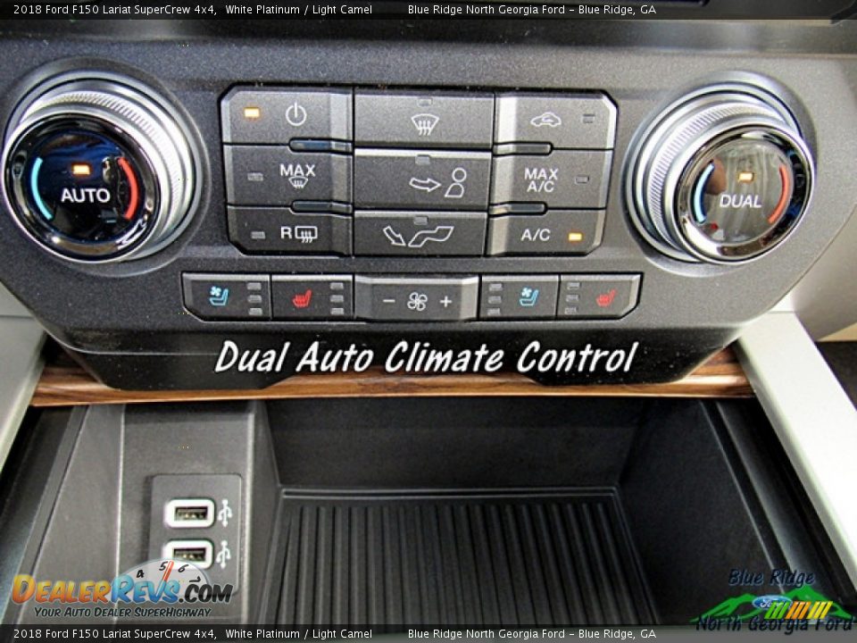 2018 Ford F150 Lariat SuperCrew 4x4 White Platinum / Light Camel Photo #20