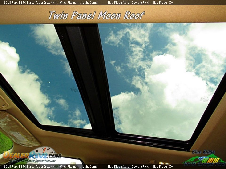 2018 Ford F150 Lariat SuperCrew 4x4 White Platinum / Light Camel Photo #23