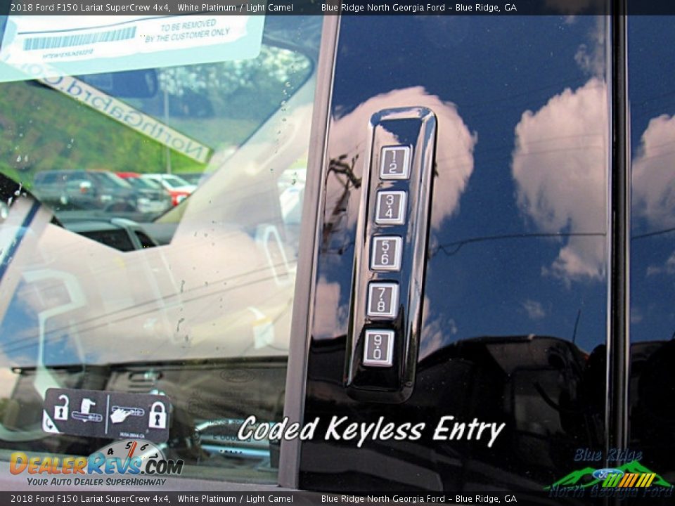 2018 Ford F150 Lariat SuperCrew 4x4 White Platinum / Light Camel Photo #25