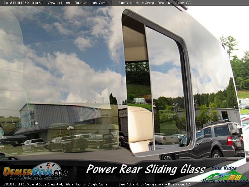 2018 Ford F150 Lariat SuperCrew 4x4 White Platinum / Light Camel Photo #26