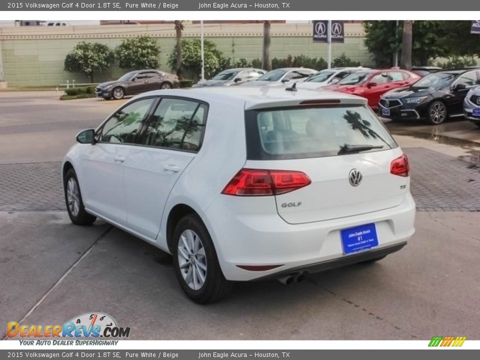 2015 Volkswagen Golf 4 Door 1.8T SE Pure White / Beige Photo #5