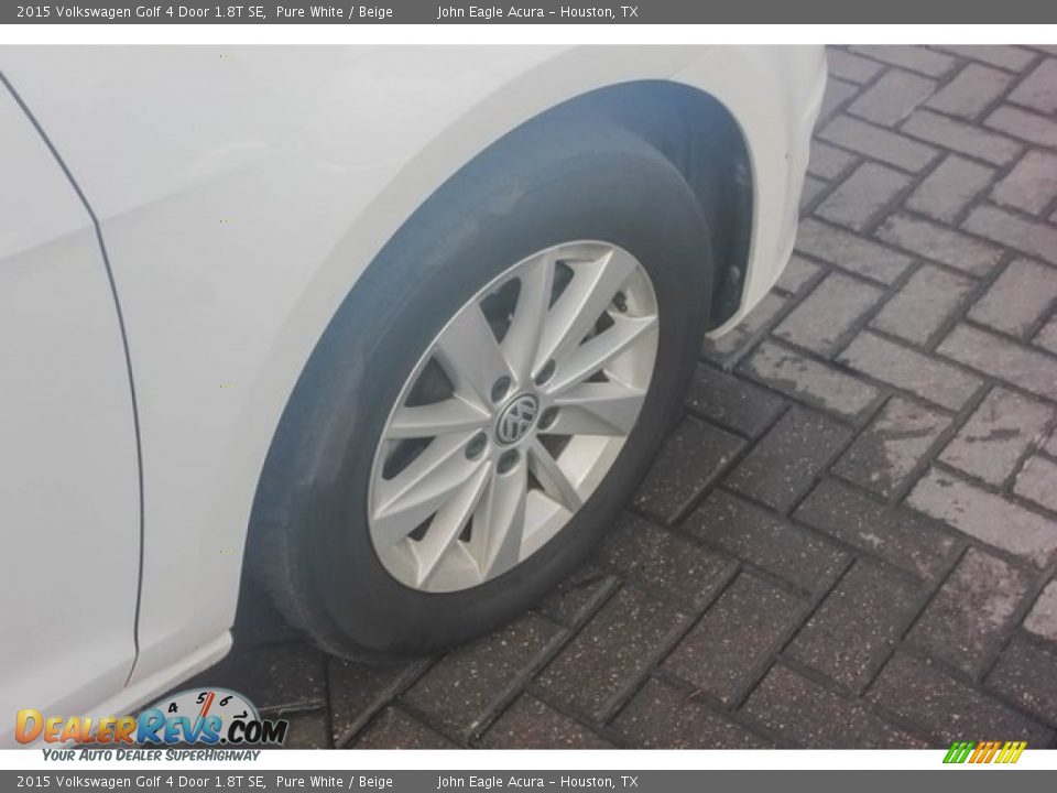 2015 Volkswagen Golf 4 Door 1.8T SE Pure White / Beige Photo #10