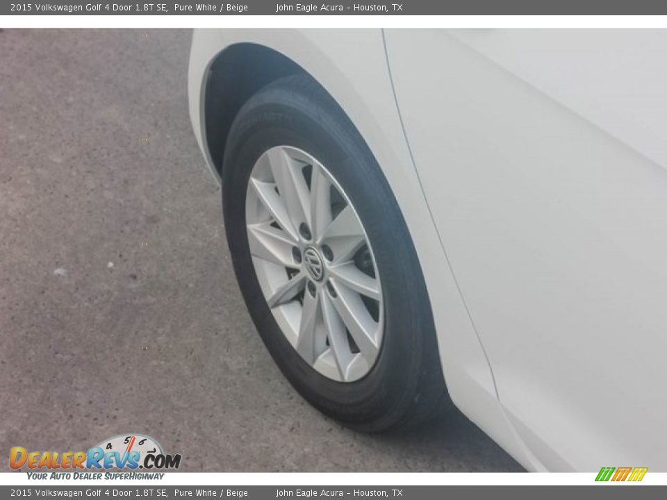 2015 Volkswagen Golf 4 Door 1.8T SE Pure White / Beige Photo #11