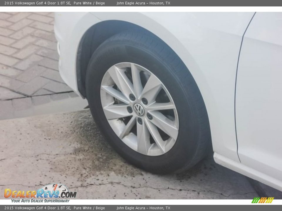 2015 Volkswagen Golf 4 Door 1.8T SE Pure White / Beige Photo #13