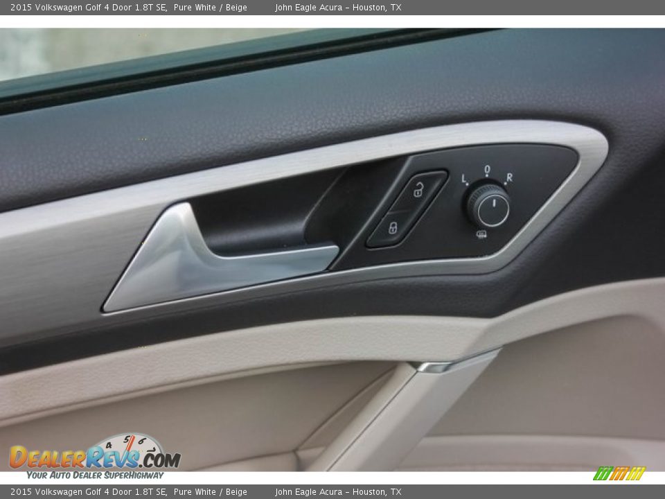 2015 Volkswagen Golf 4 Door 1.8T SE Pure White / Beige Photo #14