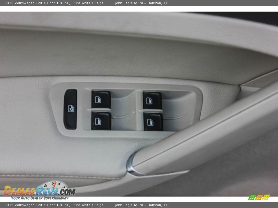 2015 Volkswagen Golf 4 Door 1.8T SE Pure White / Beige Photo #15
