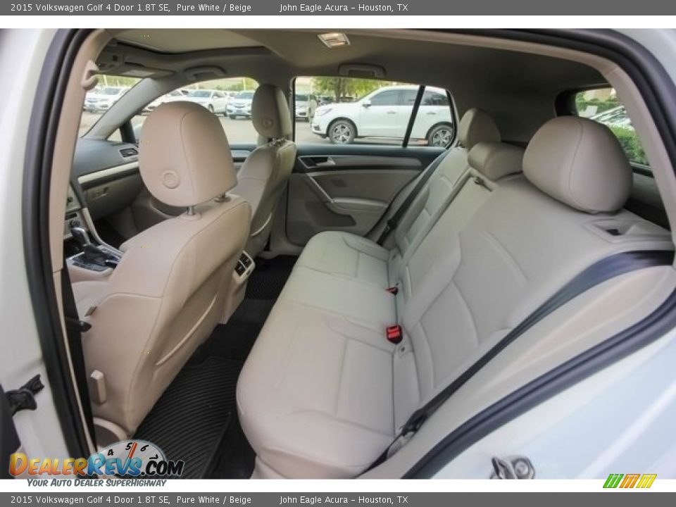 2015 Volkswagen Golf 4 Door 1.8T SE Pure White / Beige Photo #20