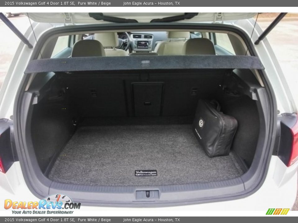 2015 Volkswagen Golf 4 Door 1.8T SE Pure White / Beige Photo #21