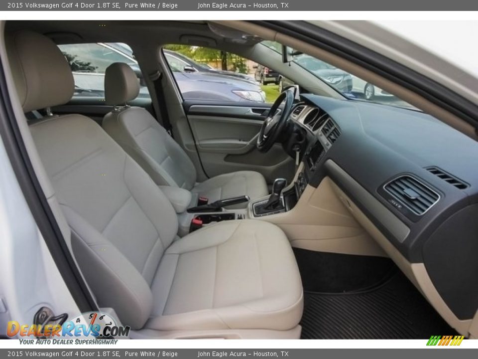 2015 Volkswagen Golf 4 Door 1.8T SE Pure White / Beige Photo #25