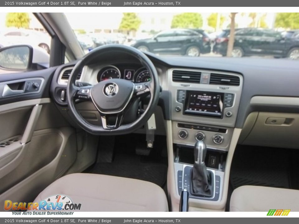 2015 Volkswagen Golf 4 Door 1.8T SE Pure White / Beige Photo #26