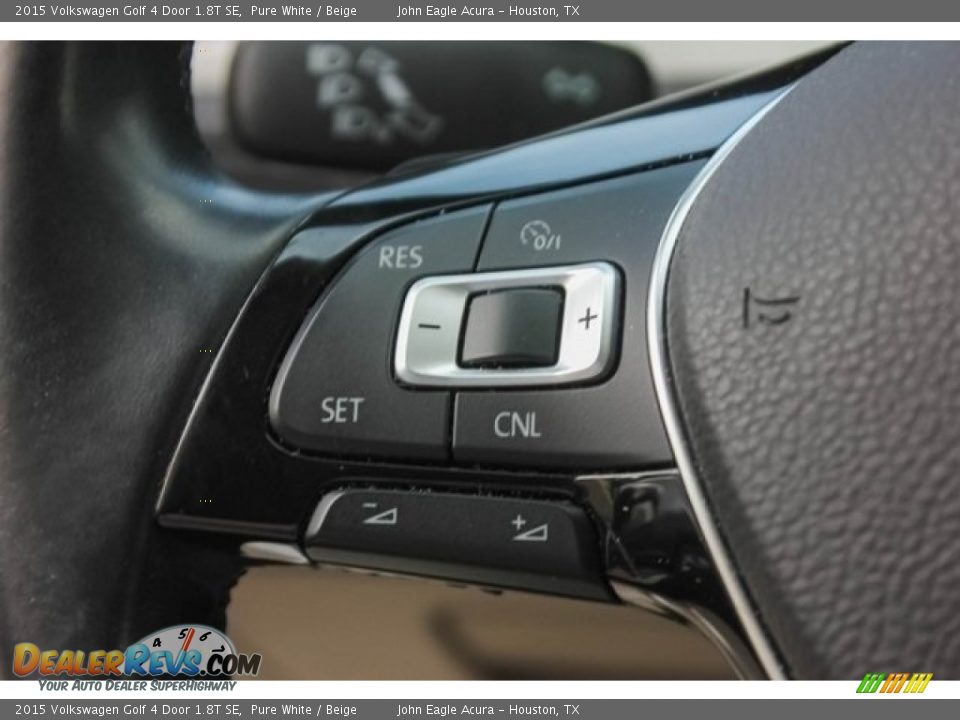 2015 Volkswagen Golf 4 Door 1.8T SE Pure White / Beige Photo #32