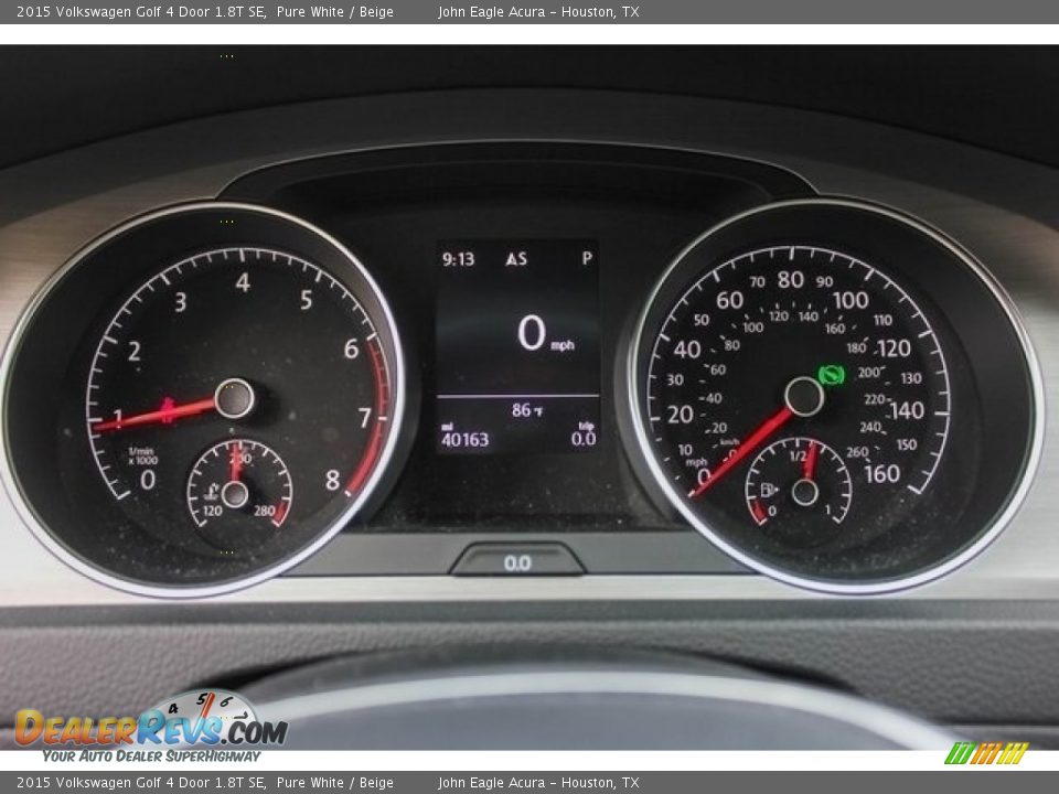 2015 Volkswagen Golf 4 Door 1.8T SE Pure White / Beige Photo #35