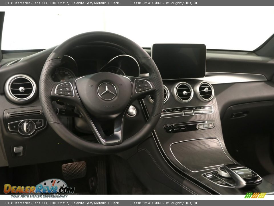 2018 Mercedes-Benz GLC 300 4Matic Selenite Grey Metallic / Black Photo #7