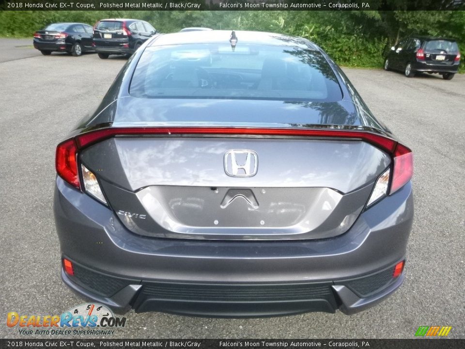 2018 Honda Civic EX-T Coupe Polished Metal Metallic / Black/Gray Photo #3