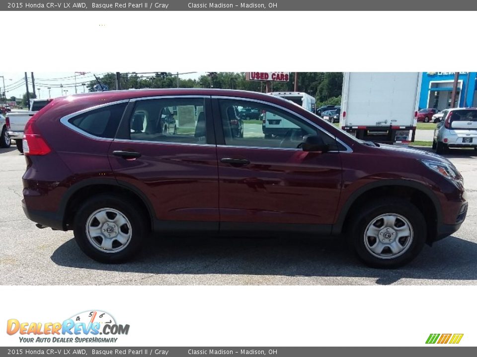 2015 Honda CR-V LX AWD Basque Red Pearl II / Gray Photo #3