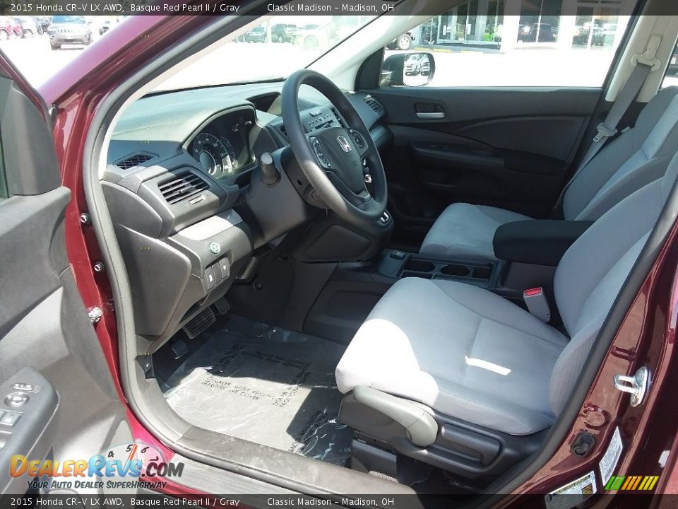 2015 Honda CR-V LX AWD Basque Red Pearl II / Gray Photo #8