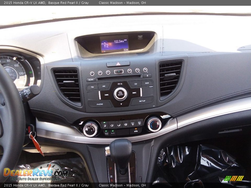 2015 Honda CR-V LX AWD Basque Red Pearl II / Gray Photo #12