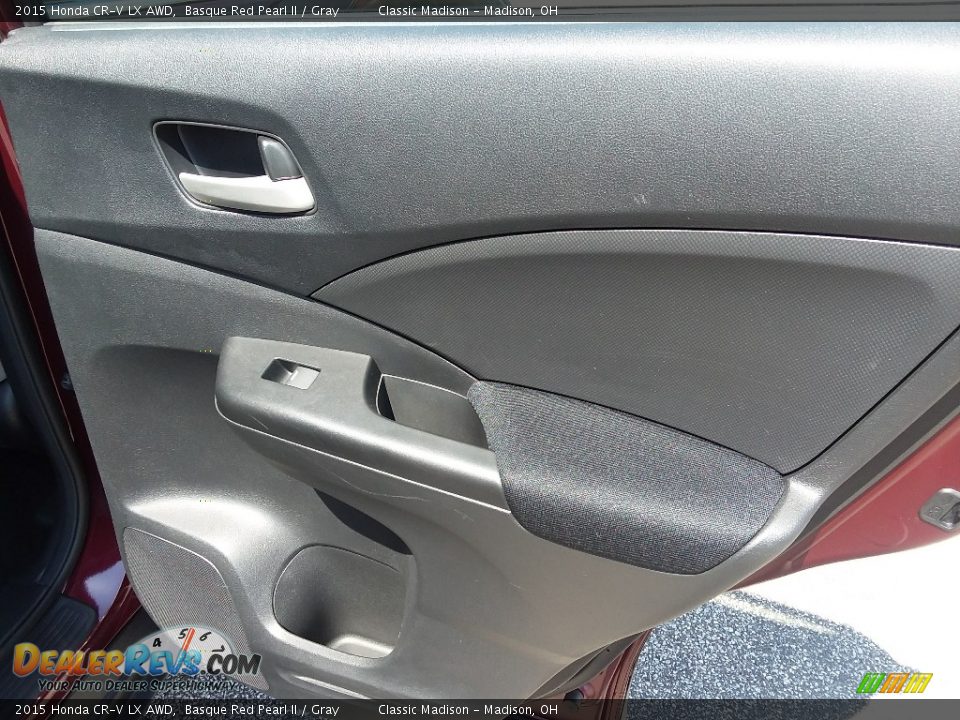 2015 Honda CR-V LX AWD Basque Red Pearl II / Gray Photo #15