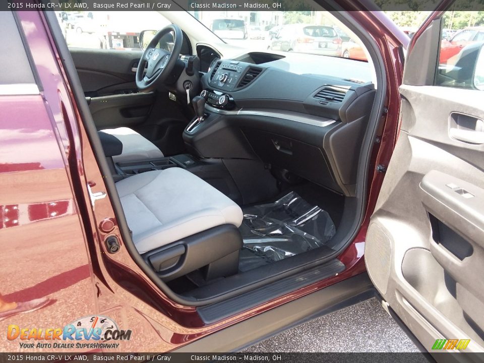 2015 Honda CR-V LX AWD Basque Red Pearl II / Gray Photo #16