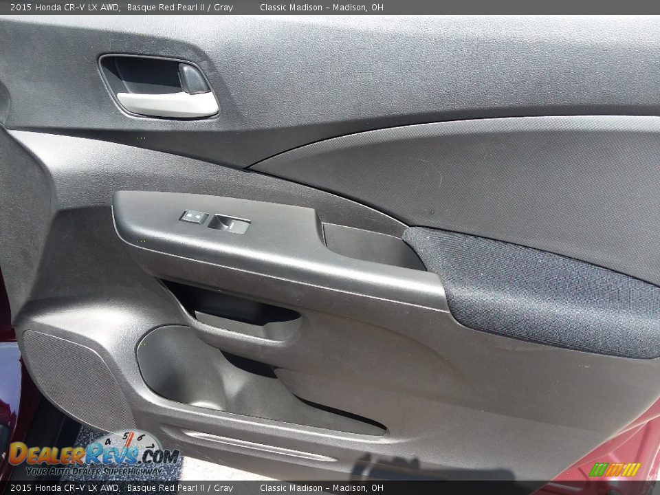 2015 Honda CR-V LX AWD Basque Red Pearl II / Gray Photo #17