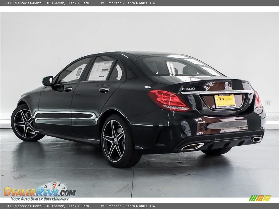 2018 Mercedes-Benz C 300 Sedan Black / Black Photo #3