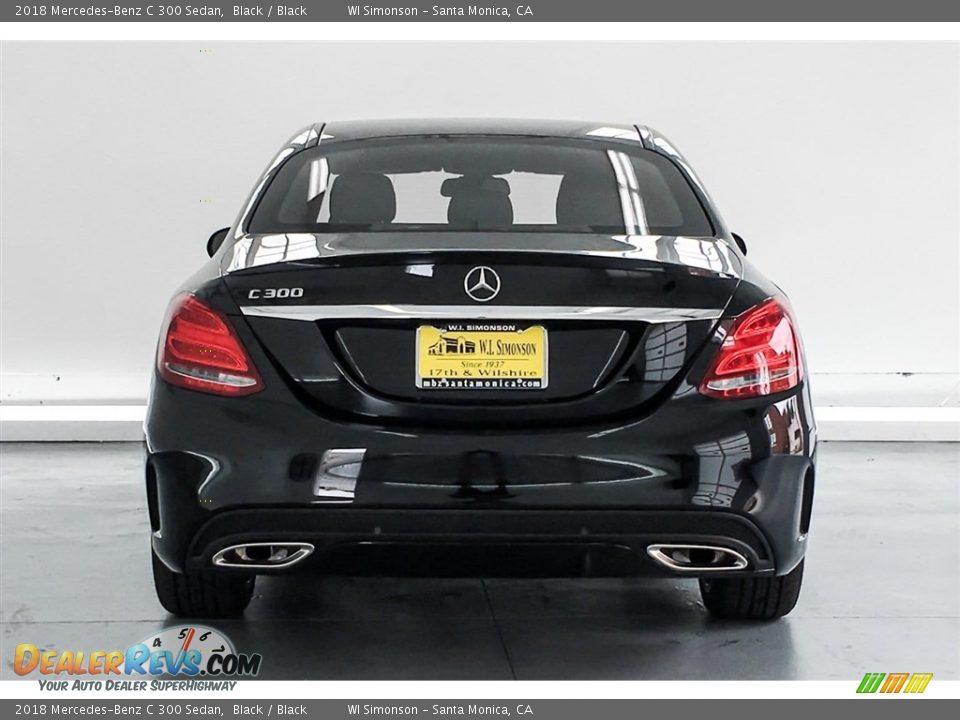2018 Mercedes-Benz C 300 Sedan Black / Black Photo #4
