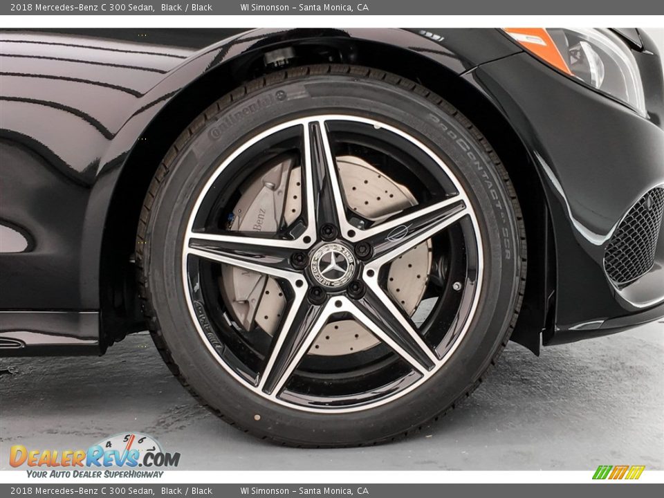 2018 Mercedes-Benz C 300 Sedan Black / Black Photo #9