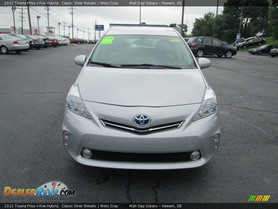 2012 Toyota Prius v Five Hybrid Classic Silver Metallic / Misty Gray Photo #3
