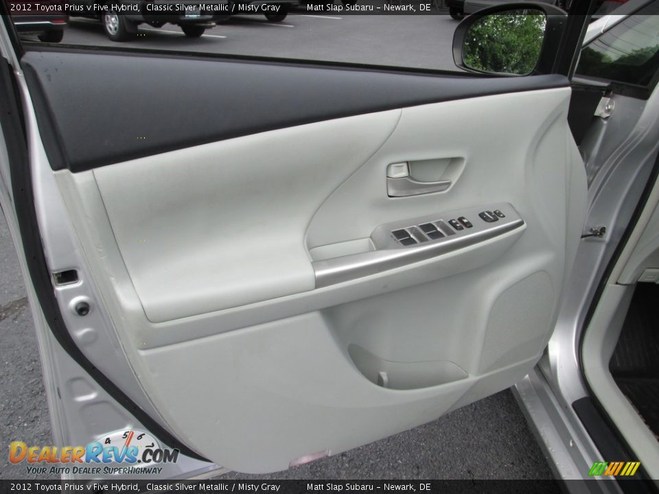 2012 Toyota Prius v Five Hybrid Classic Silver Metallic / Misty Gray Photo #14