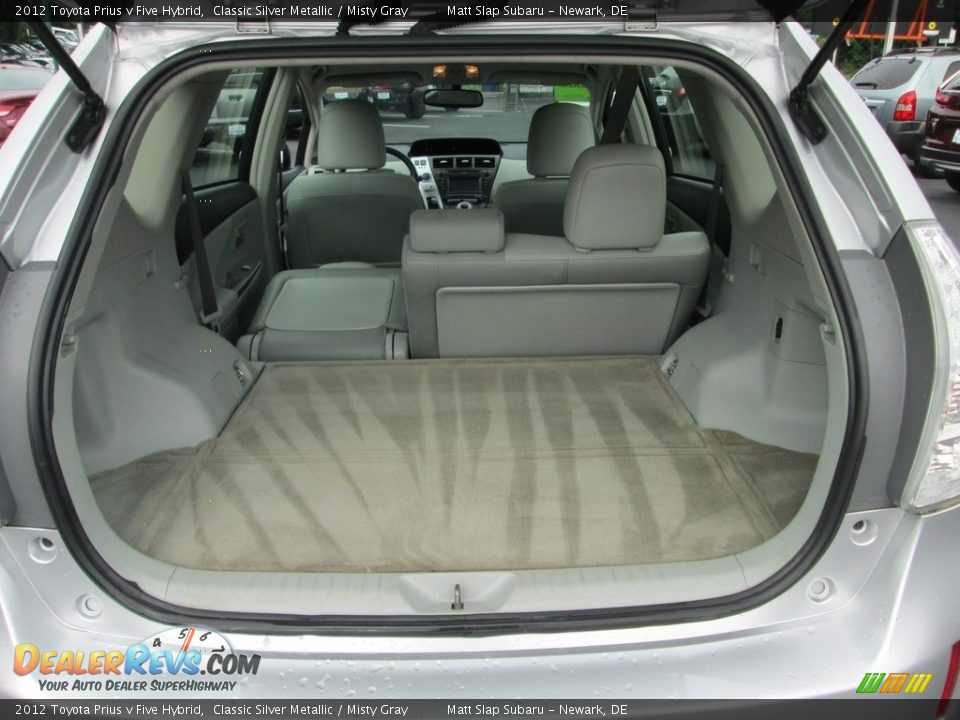 2012 Toyota Prius v Five Hybrid Classic Silver Metallic / Misty Gray Photo #20