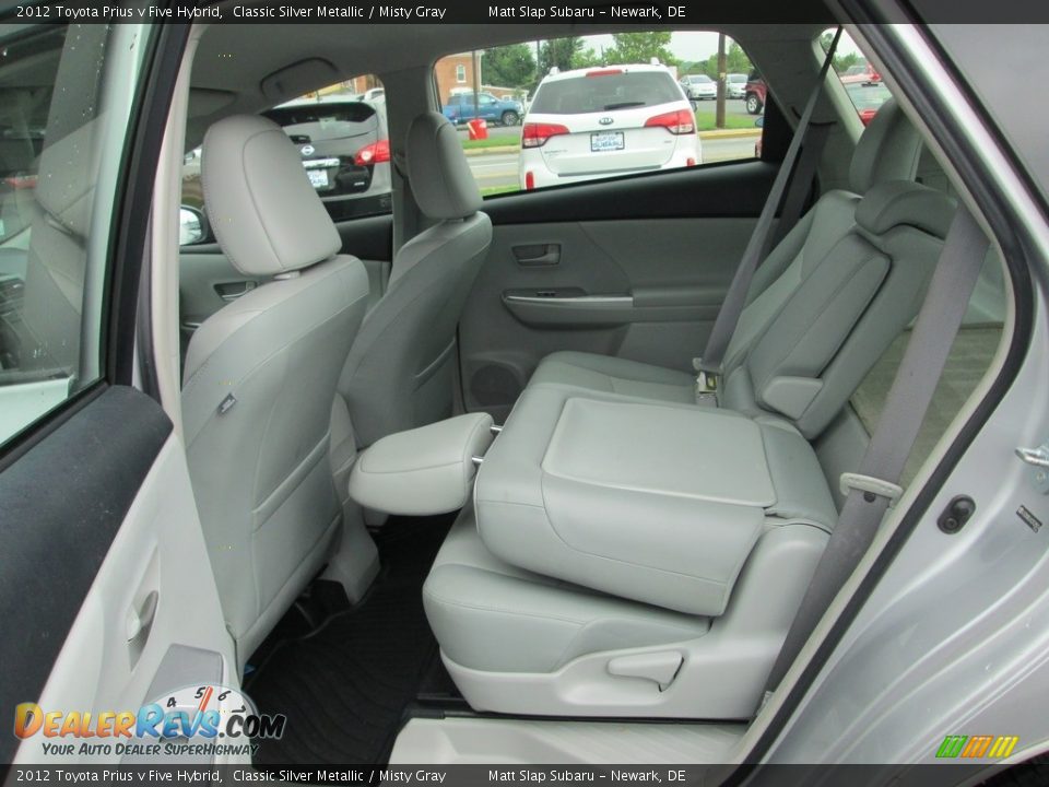2012 Toyota Prius v Five Hybrid Classic Silver Metallic / Misty Gray Photo #21