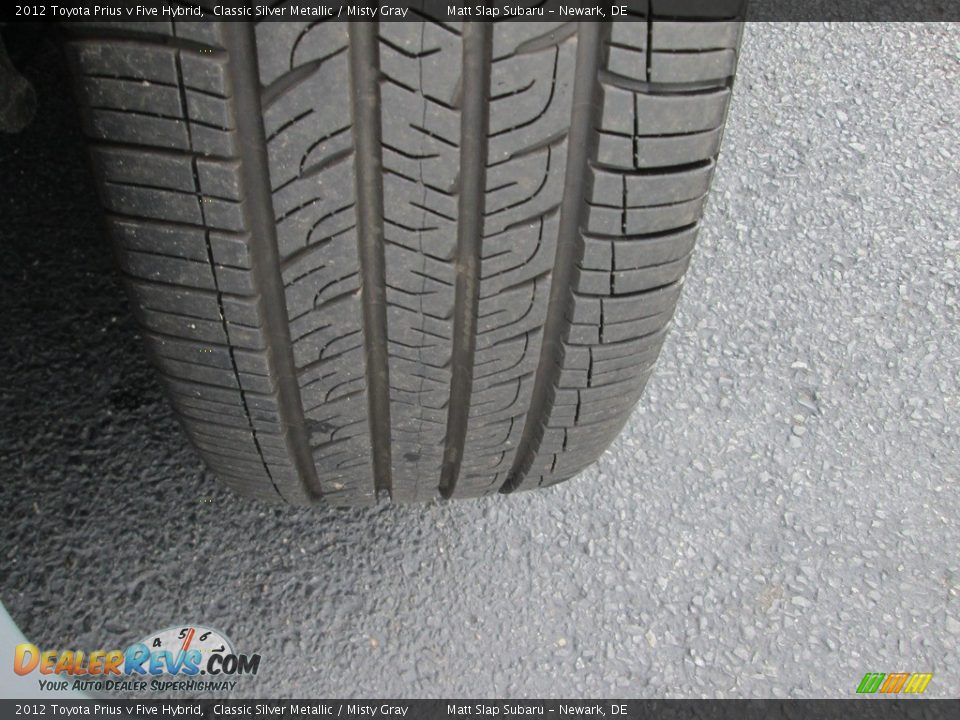 2012 Toyota Prius v Five Hybrid Classic Silver Metallic / Misty Gray Photo #23