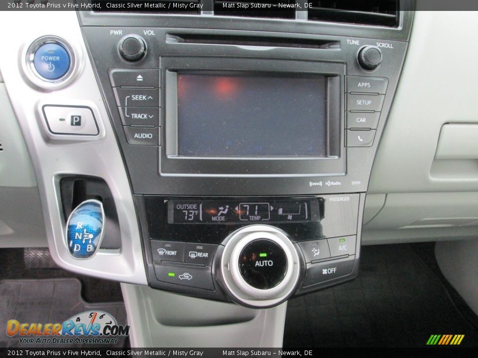 2012 Toyota Prius v Five Hybrid Classic Silver Metallic / Misty Gray Photo #25