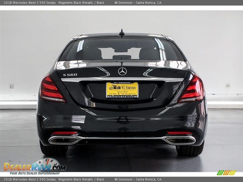 2018 Mercedes-Benz S 560 Sedan Magnetite Black Metallic / Black Photo #4