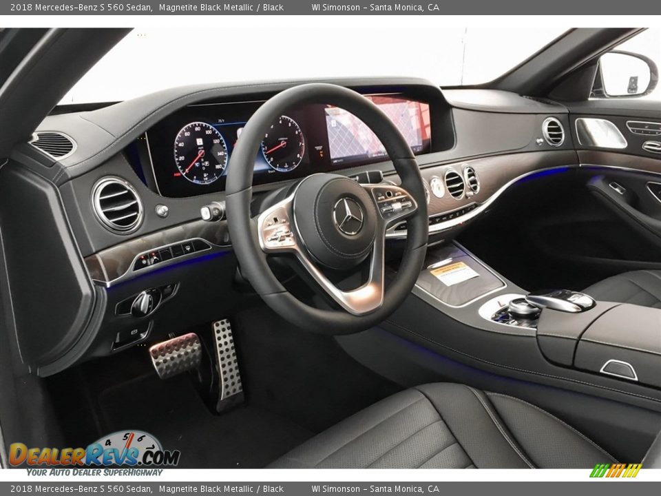 2018 Mercedes-Benz S 560 Sedan Magnetite Black Metallic / Black Photo #5